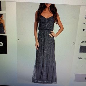 Adrianna Papell Art Deco beaded gown